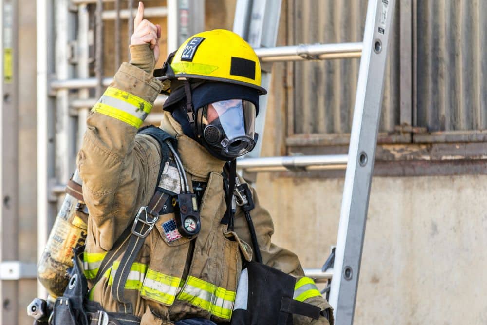 US Military Firefighter